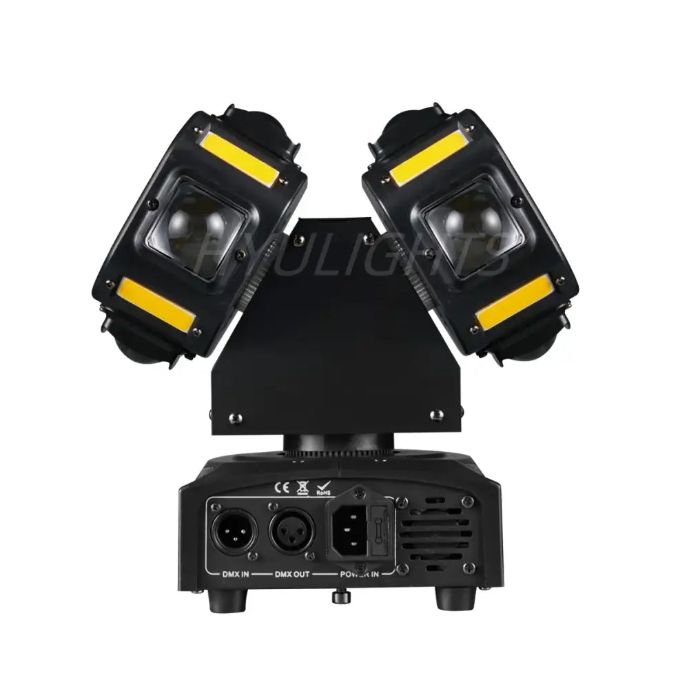 DecorBites™ 8x12W RGBW 140W Dual Head LED Beam & Strobe & Laser 3-in-1 DJ Light