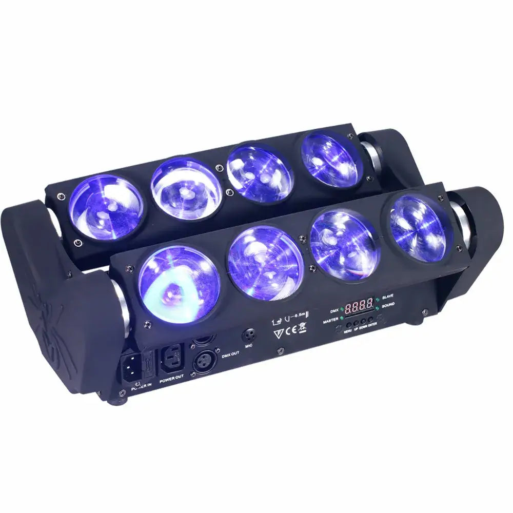 DecorBites™ 8x15W RGBW Spider Moving Head Light - DJ Party Beam Lighting