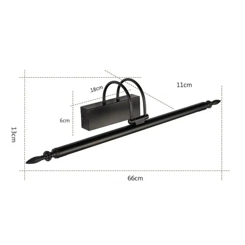 DecorBites™ 9W LED Mirror Lights 56cm Bathroom Wall Lamp Vanity Kit Sconce - Bronze/Sand Nickel/Black