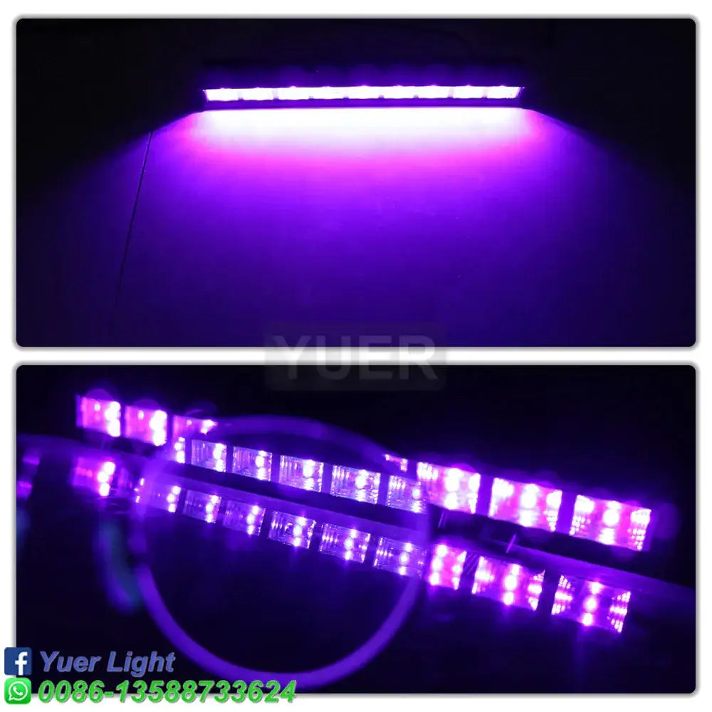 DecorBites™ 9X2w UV LED Disco Party Bar Lights for Indoor DJ, Flat Dyeing Aluminum UV Disinfection