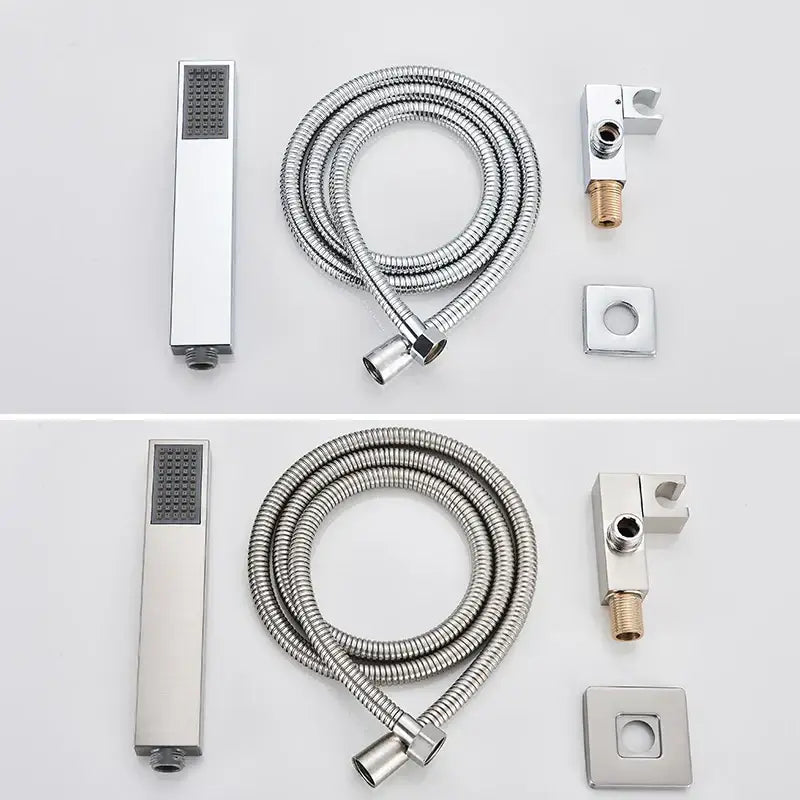DecorBites™ ABS Plastic Hand Shower with Hose, Bracket | Wall Mounted Handheld Shower