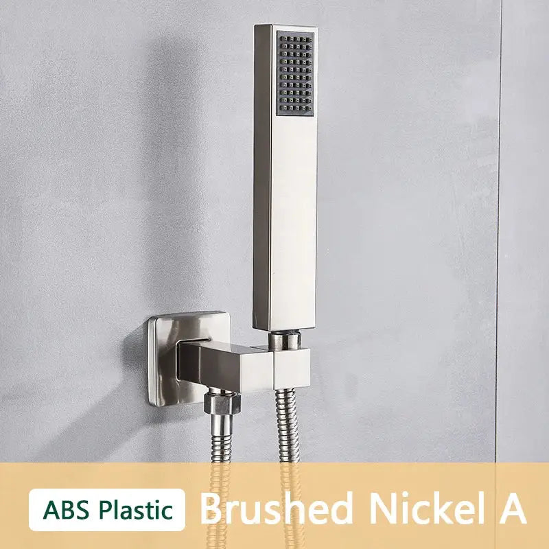 DecorBites™ ABS Plastic Hand Shower with Hose, Bracket | Wall Mounted Handheld Shower