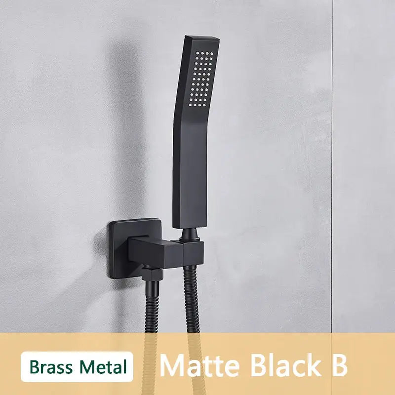 DecorBites™ ABS Plastic Hand Shower with Hose, Bracket | Wall Mounted Handheld Shower