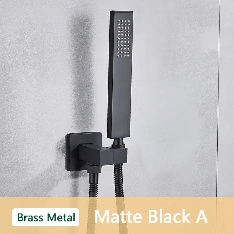 DecorBites™ ABS Plastic Hand Shower with Hose, Bracket | Wall Mounted Handheld Shower