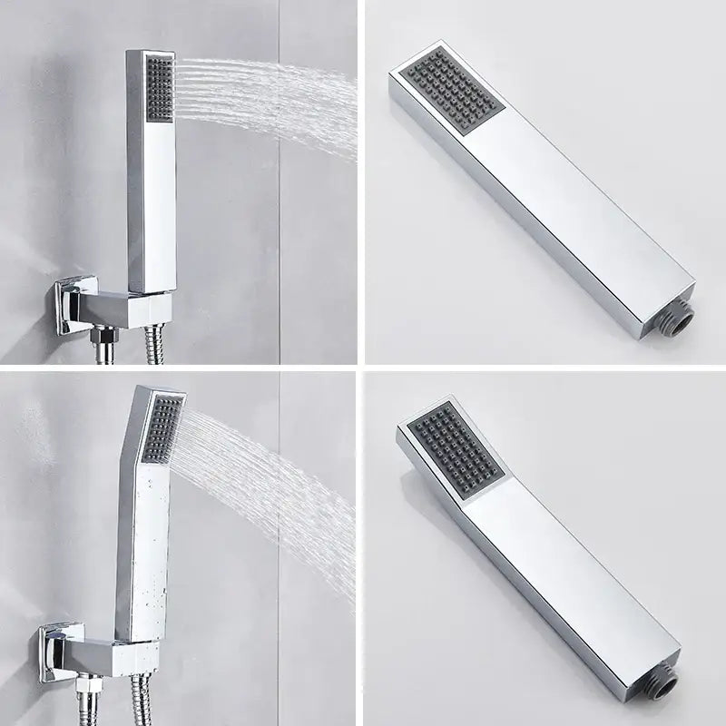 DecorBites™ ABS Plastic Hand Shower with Hose, Bracket | Wall Mounted Handheld Shower