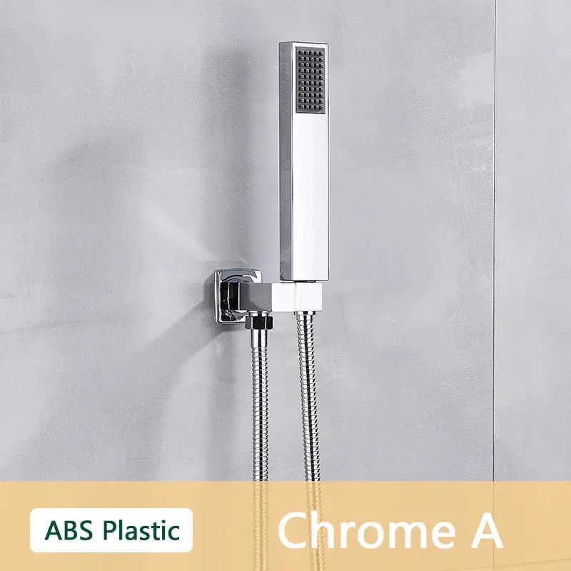 DecorBites™ ABS Plastic Hand Shower with Hose, Bracket | Wall Mounted Handheld Shower