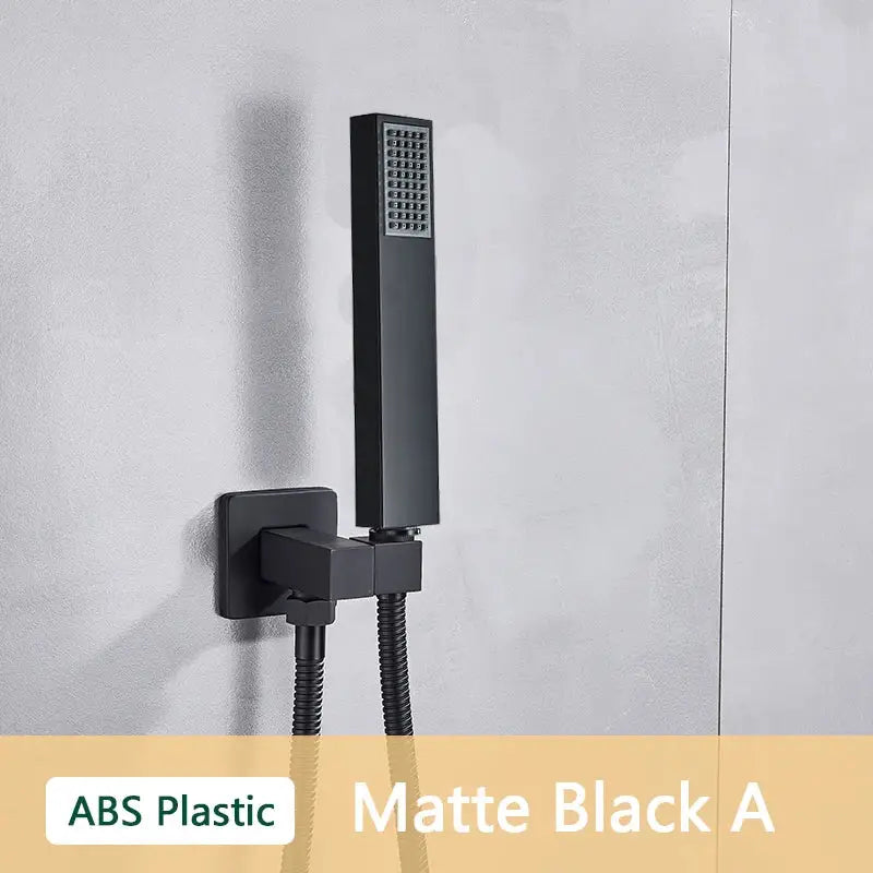 DecorBites™ ABS Plastic Hand Shower with Hose, Bracket | Wall Mounted Handheld Shower