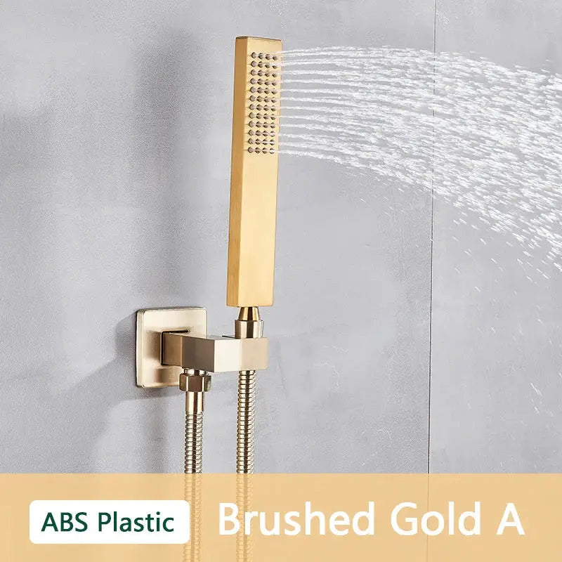 DecorBites™ ABS Plastic Hand Shower with Hose, Bracket | Wall Mounted Handheld Shower