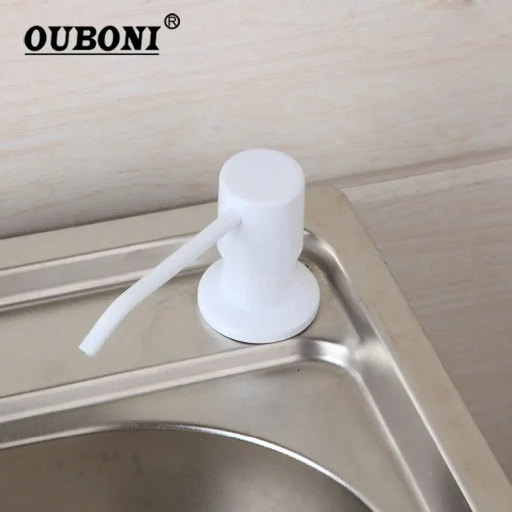 DecorBites™ ABS White Soap Dispenser for Kitchen Bathroom Sink, Shampoo, Shower, Lotion - New Liquid