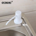 DecorBites™ ABS White Soap Dispenser for Kitchen Bathroom Sink, Shampoo, Shower, Lotion - New Liquid