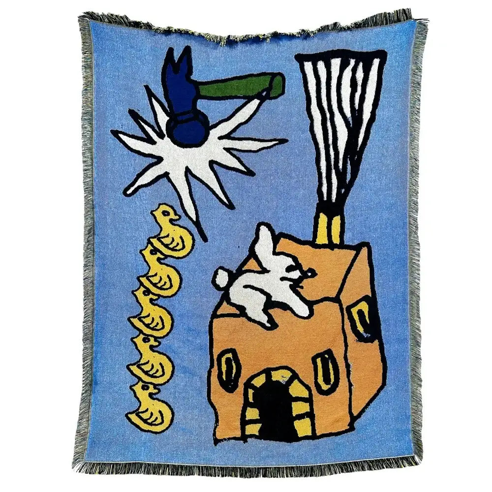 DecorBites™ Abstract Aesthetic Tapestry Sofa Blanket