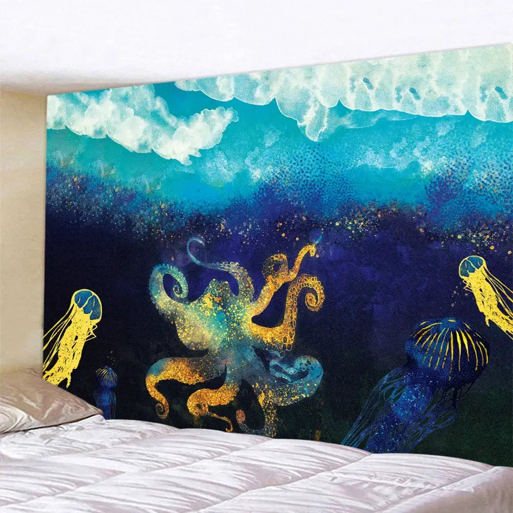 DecorBites™ Abstract Animal Tapestry Wall Hanging for Home Décor and Bohemian Style