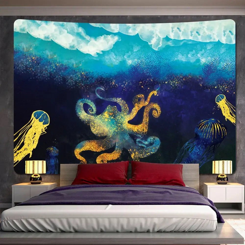 DecorBites™ Abstract Animal Tapestry Wall Hanging for Home Décor and Bohemian Style