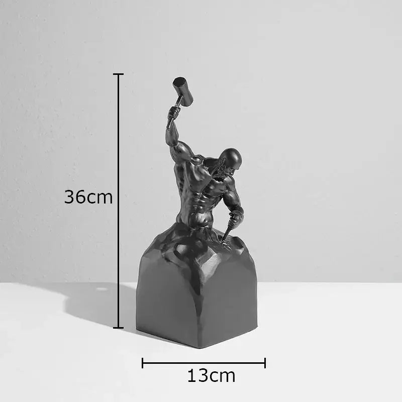 DecorBites™ Abstract Art Character Statue Resin Sculpture Desk Ornament