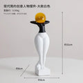 DecorBites™ Abstract Art Female Body Decor Figurines Black White Resin Home Decor