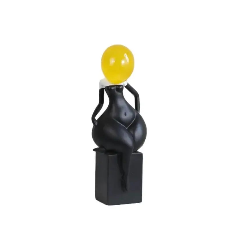 DecorBites™ Abstract Art Female Body Decor Figurines Black White Resin Home Decor