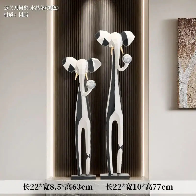 DecorBites™ Abstract Art Living Room TV Cabinet, Modern High-End Decor, Large & Slender