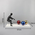 DecorBites™ Abstract Character Metal Sculpture Desk Ornament Aesthetic Room Decor