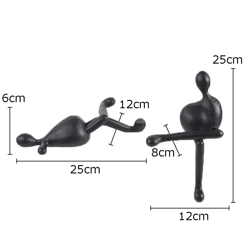 DecorBites™ Abstract Characters Resin Sculpture Desk Decoration Modern Home Decor Figure Statue