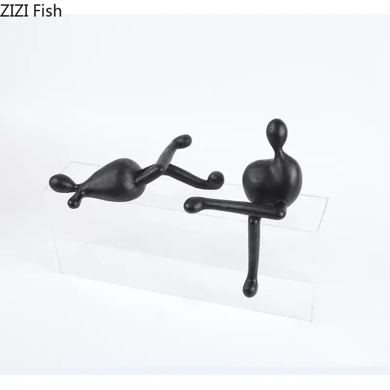 DecorBites™ Abstract Characters Resin Sculpture Desk Decoration Modern Home Decor Figure Statue