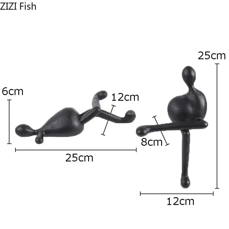 DecorBites™ Abstract Characters Resin Sculpture Desk Decoration Modern Home Decor Figure Statue