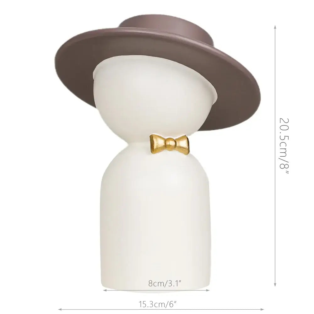 DecorBites™ Abstract Couple Bust Sculpture: Modern Decorative White Statue for Stylish Home Decor