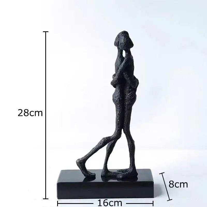 DecorBites™ Abstract Couple Statue for Desk Decoration and Room Aesthetics