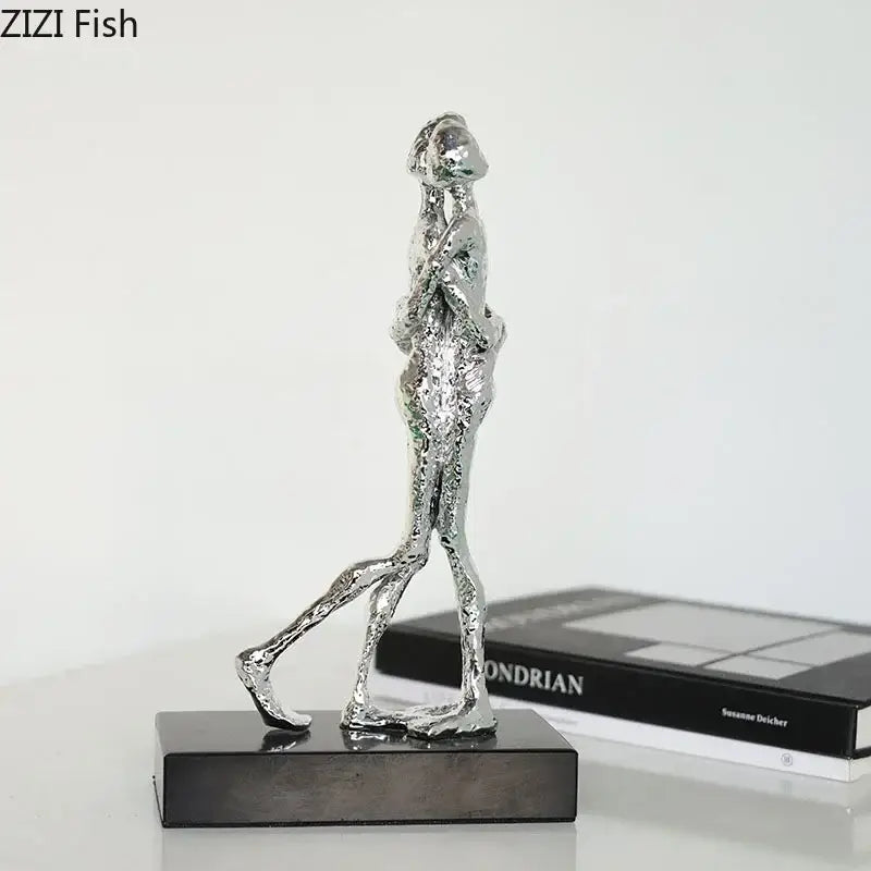 DecorBites™ Abstract Couple Statue for Desk Decoration and Room Aesthetics