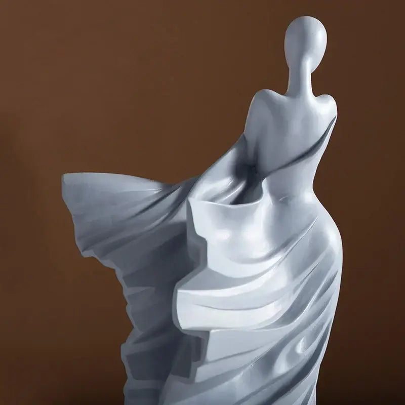DecorBites™ Abstract Dancer Figure Resin Sculpture for Modern Home Decor