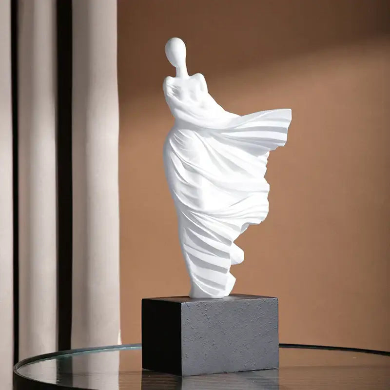DecorBites™ Abstract Dancer Figure Resin Sculpture for Modern Home Decor