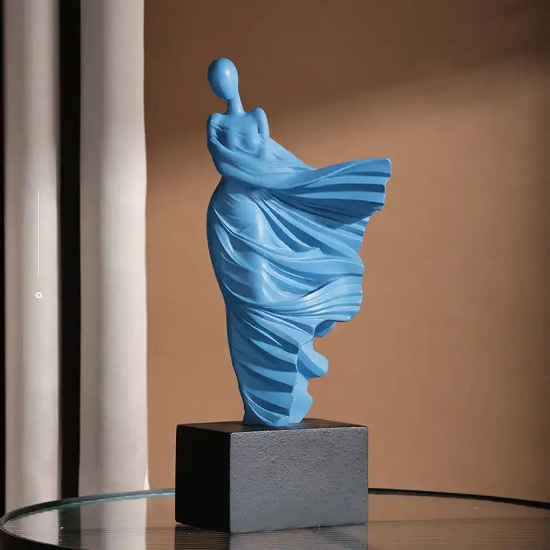 DecorBites™ Abstract Dancer Figure Resin Sculpture for Modern Home Decor