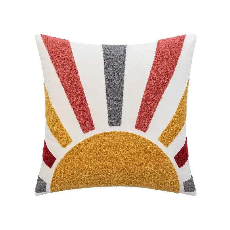 DecorBites™ Abstract Embroidery Cushion Cover 45*45 Soft Velvet Pillowcase for Sofa Home