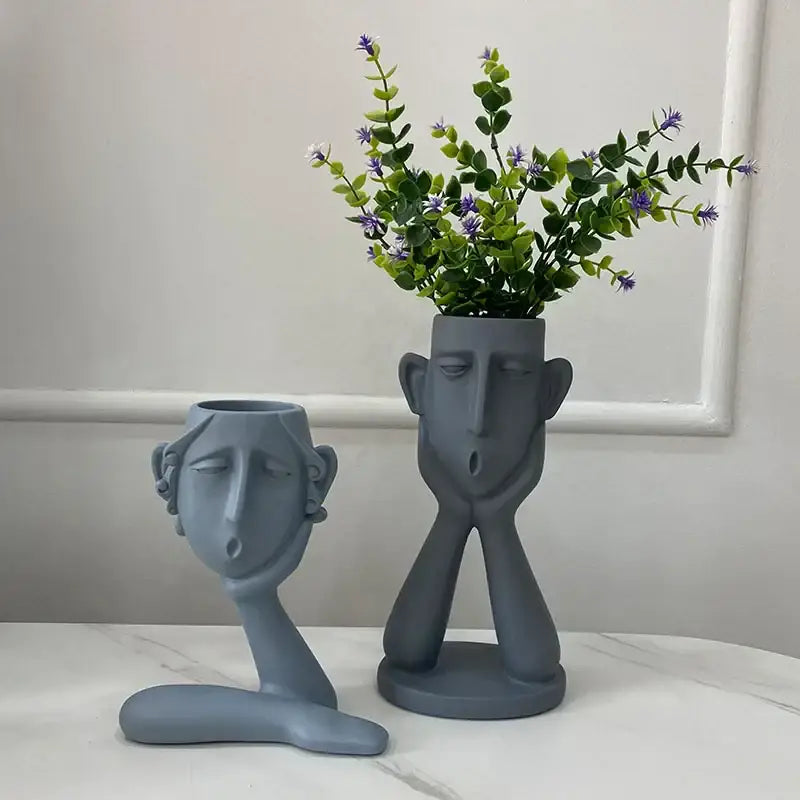 DecorBites™ Abstract Family Flowerpot Ornament for Home Interior Decoration