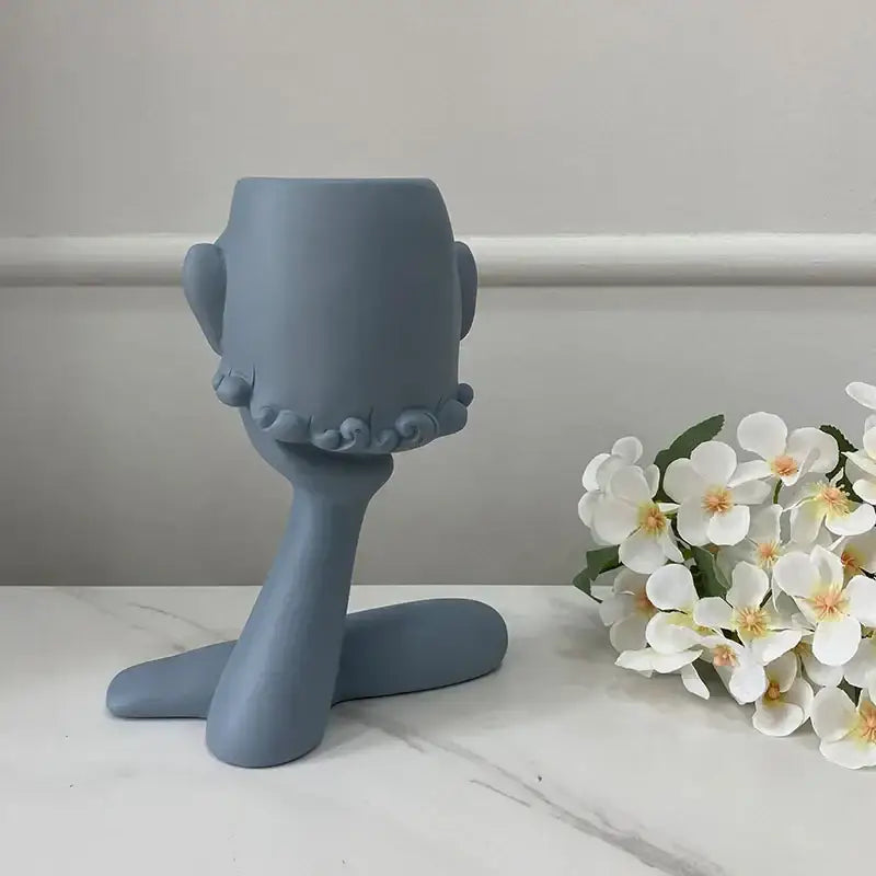 DecorBites™ Abstract Family Flowerpot Ornament for Home Interior Decoration