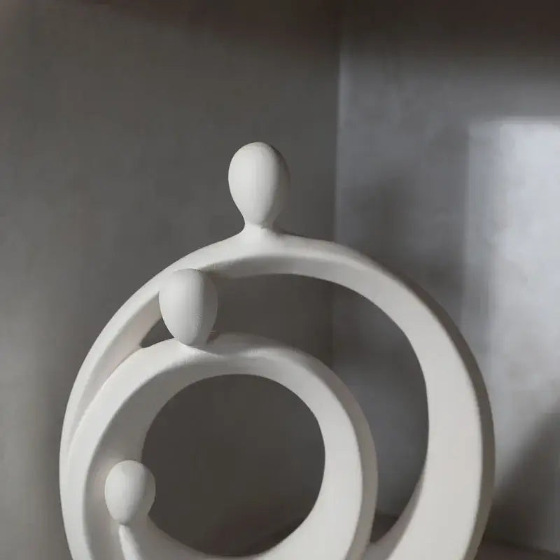 DecorBites™ Abstract Family Sculpture Set Geometric Home Decoration Ornaments