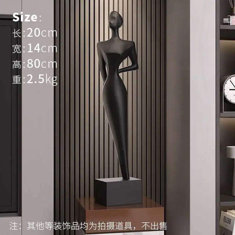 DecorBites™ Abstract Figure Art Sculpture: Luxury Living Room Decor & Housewarming Craft