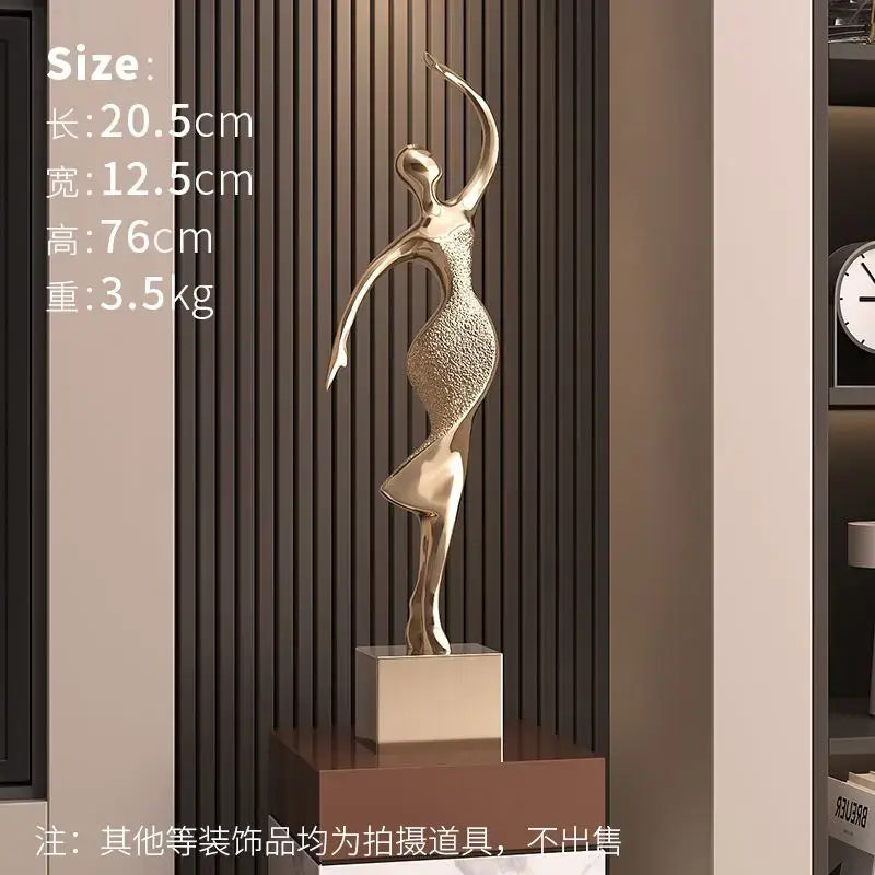 DecorBites™ Abstract Figure Art Sculpture: Luxury Living Room Decor & Housewarming Craft