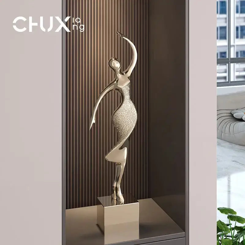 DecorBites™ Abstract Figure Art Sculpture: Luxury Living Room Decor & Housewarming Craft