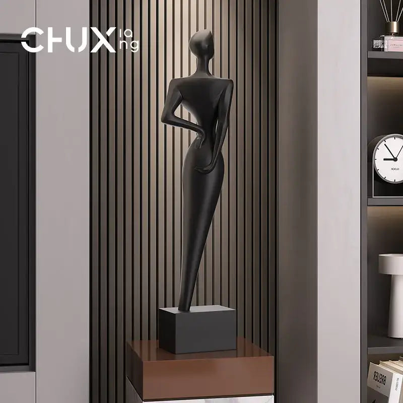 DecorBites™ Abstract Figure Art Sculpture: Luxury Living Room Decor & Housewarming Craft
