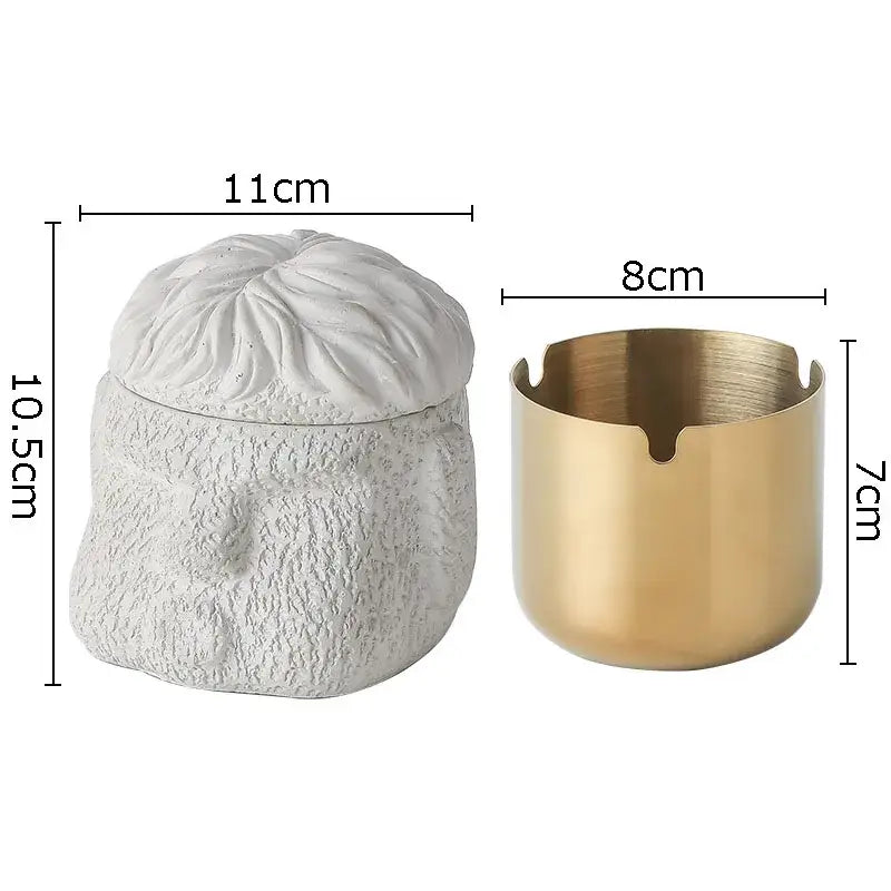 DecorBites™ Abstract Figure Portraits Cement Ashtray Smoking Accessories Gift