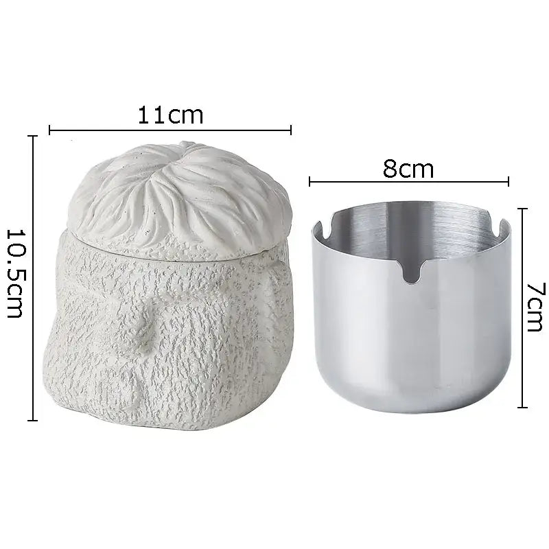 DecorBites™ Abstract Figure Portraits Cement Ashtray Smoking Accessories Gift