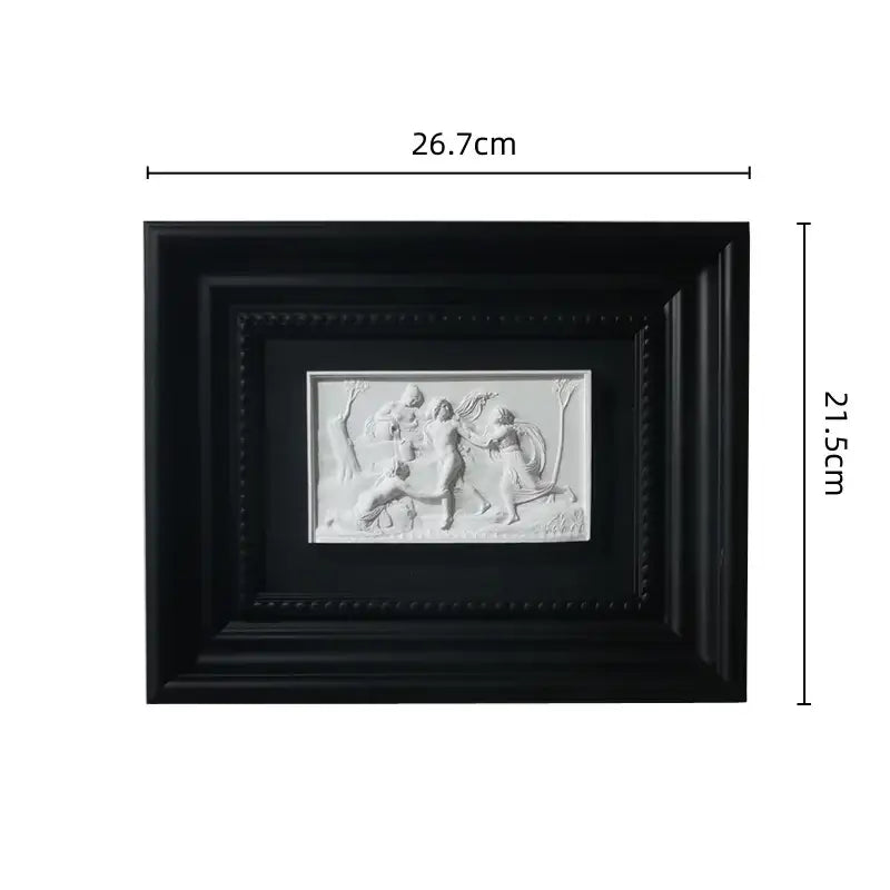 DecorBites™ Abstract Figure Relief Sculpture Decorative Painting Wall Decoration