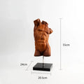DecorBites™ Abstract Figure Sculpture: David Brokeback Male Body Decorative Figurine