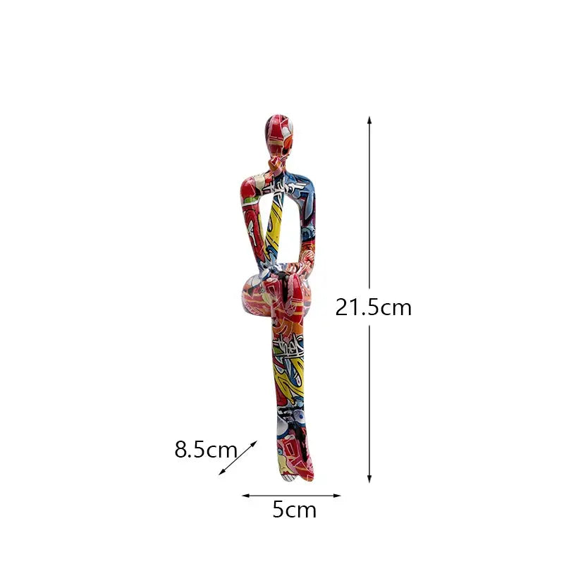 DecorBites™ Abstract Figurine Modern Pop Art Sculpture for Home Decor