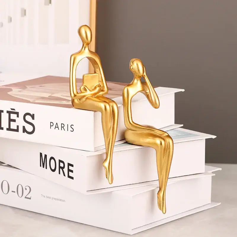 DecorBites™ Abstract Figurines Set of 3 - Modern Art Sculpture for Home and Office