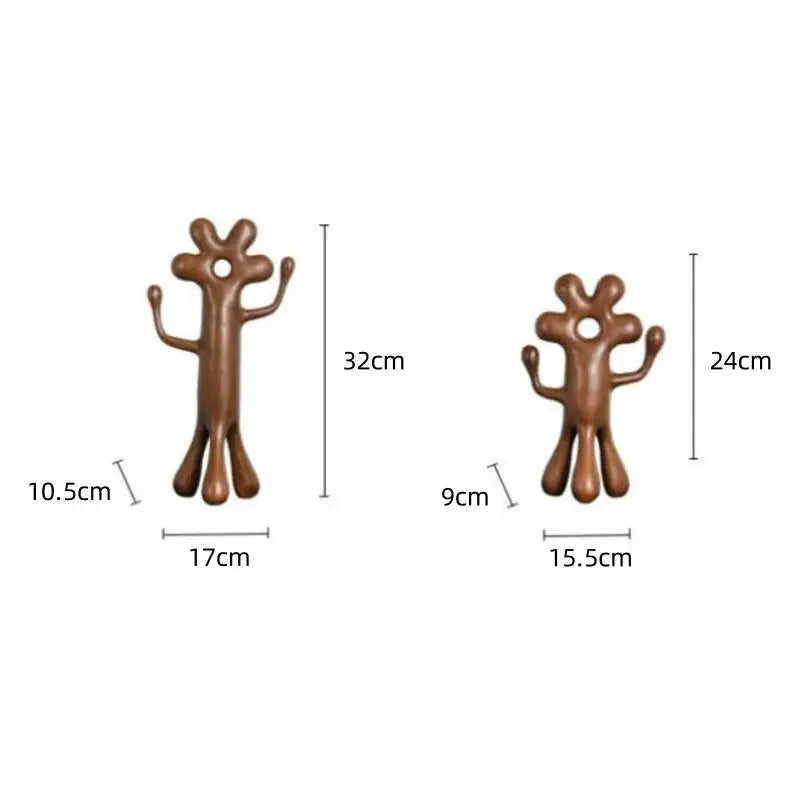 تمثال زينة منزل على شكل زهرة مجردة لرجل فضائي من DecorBites™