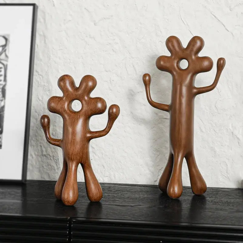 تمثال زينة منزل على شكل زهرة مجردة لرجل فضائي من DecorBites™