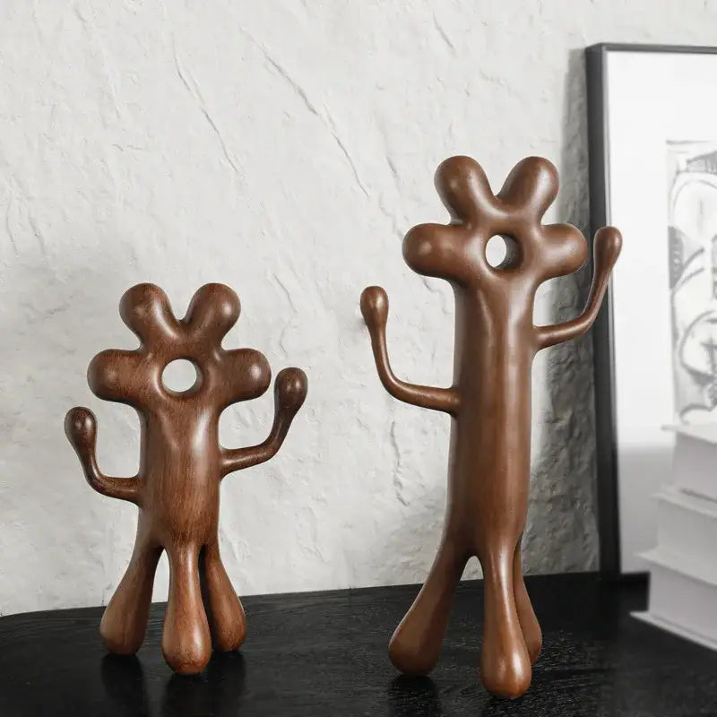 تمثال زينة منزل على شكل زهرة مجردة لرجل فضائي من DecorBites™