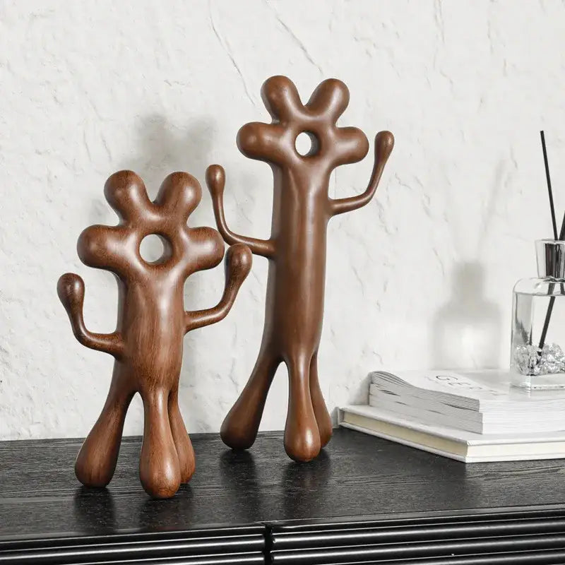 تمثال زينة منزل على شكل زهرة مجردة لرجل فضائي من DecorBites™