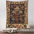 DecorBites™ Abstract Flowers Leaves Tapestry Wall Hanging Bohemian Hippie Aesthetic Art